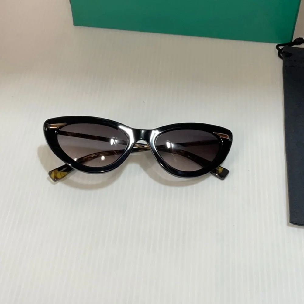 Derek Lam Black Cat Eye Sunglasses